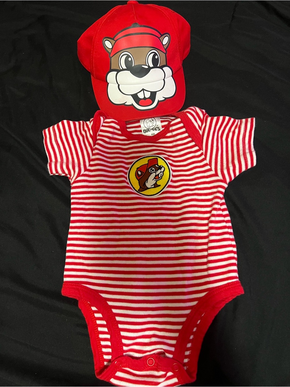 Red Striped Baby One-Piece Buccees